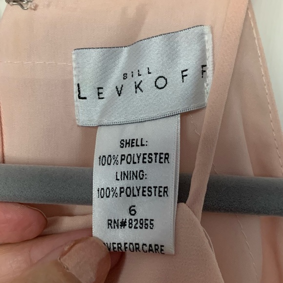 Bill Levkoff High Neck Pink Dress Sz 6 - Picture 3 of 7